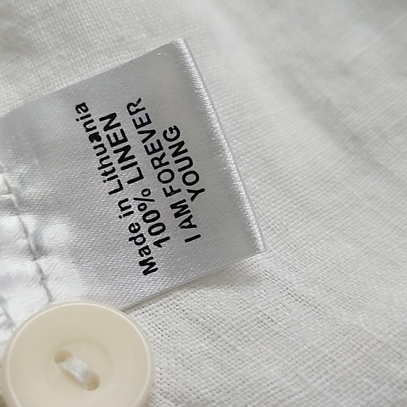 FLAX Whit Linen Top L - Picture 7 of 7